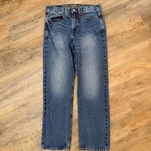 American Eagle Men’s 28x30 Relaxed Straight Classic Blue Denim Jeans 2014 Y2K